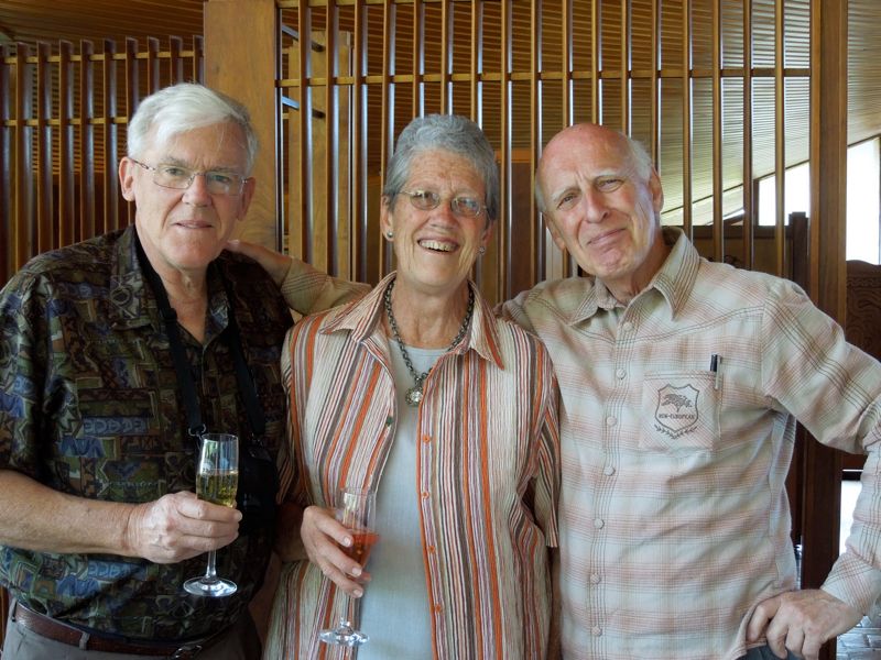 Johan and Cecile de Villiers with Willem Malherbe