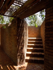 Stairs to the balcony