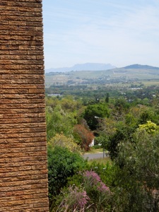 The chimney and Table Mountain