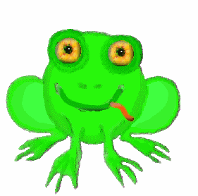 Quentin Quakfrosch, anklicken f�r Animation