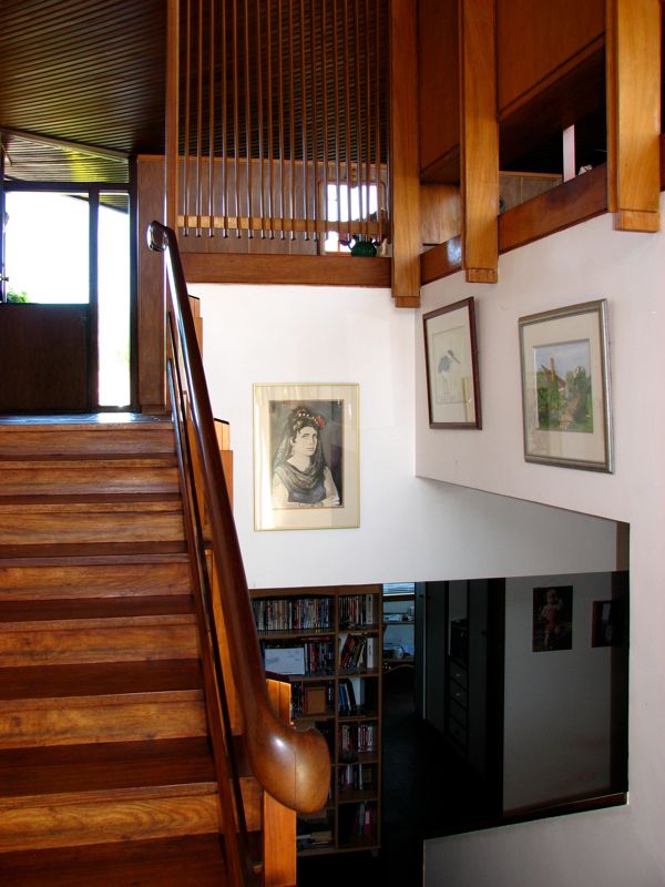 Stair case seen from the landing