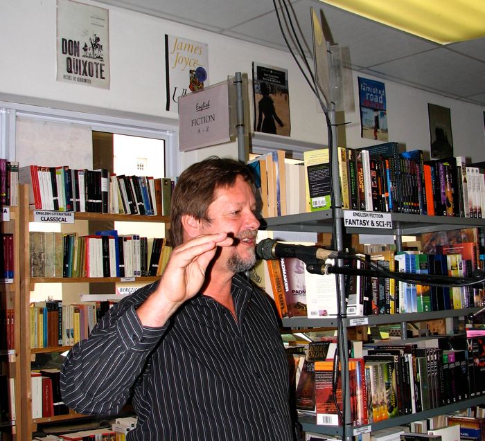 Louis Esterhuizen, poet and manager of Protea Bookshop