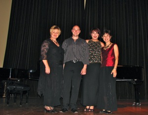 Deirdré Blignaut (sopran), Linette van der Merwe (mezzo), Chris Mostert(tenor) and Anneline Ball (piano)